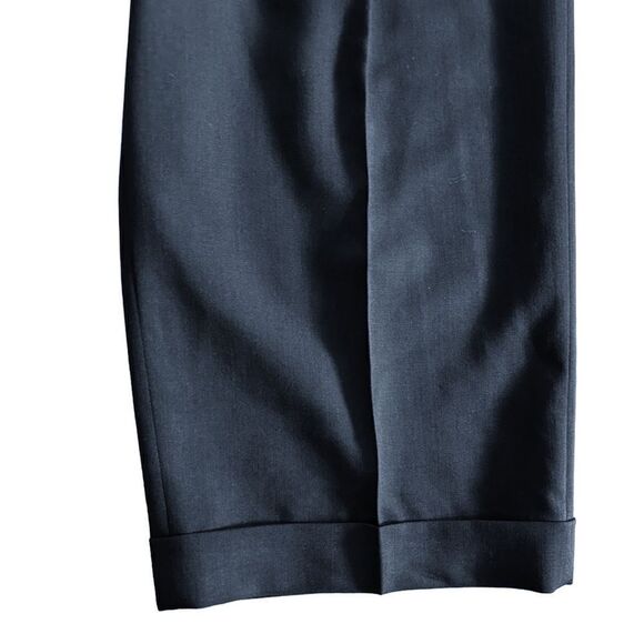 Armani Collezioni Wool Pants 42 x 26 Black Slacks - Picture 3 of 5